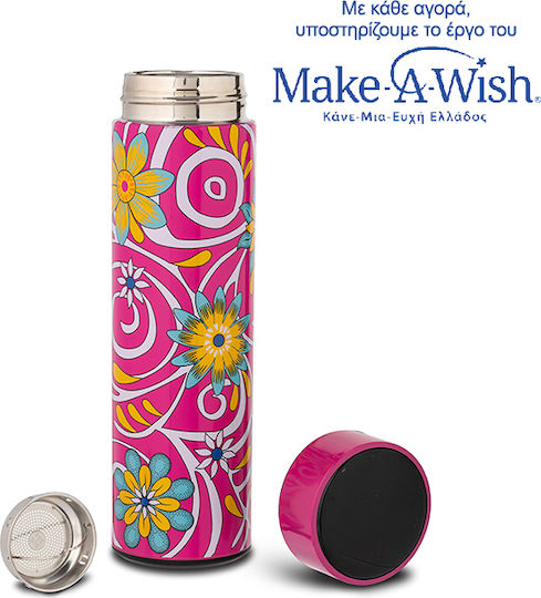 Nava "we Care" Μπουκάλι Θερμός Ανοξείδωτο 500ml Magenta