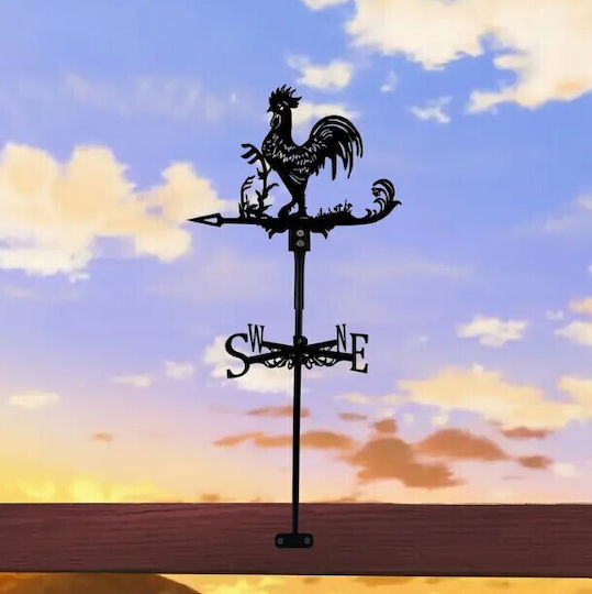 Weather vane Rooster Decorative Garden Metal 22cmx43cm 6745847478564