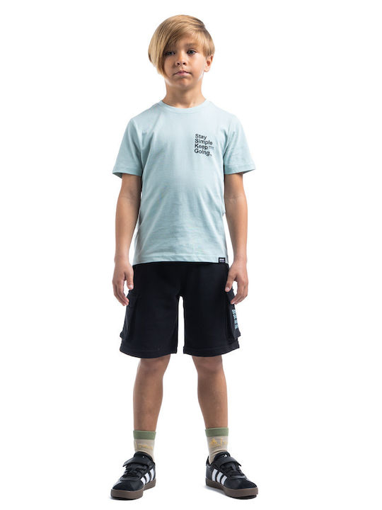 Kinder-Shorts/Bermudas Stoff Schwarz
