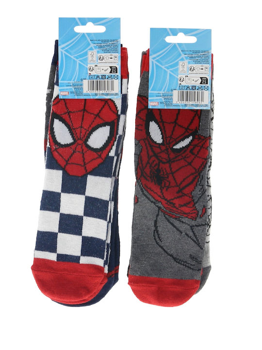 Spiderman Παιδικές Κάλτσες Πολύχρωμες 6 Ζευγάρια
