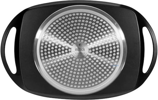 Mâner din teflon compatibil cu plite cu inducție, electrice sau pe gaz 36.9x24.6x4 cm negru