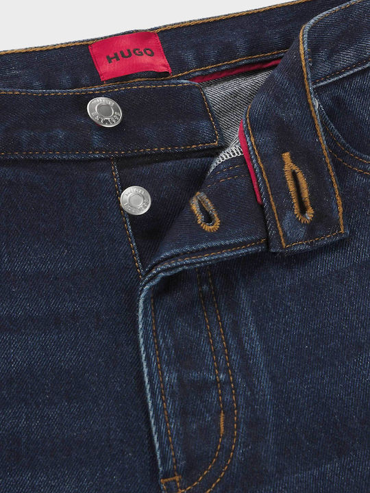 634 Ανδρικό Παντελόνι Τζιν με Regular Tapered Εφαρμογή Dark Aged Denim