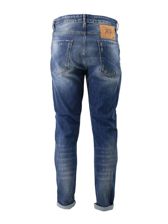 Pantaloni Jeans pentru Bărbați Elastic Blue
