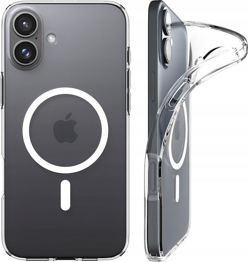 Spigen Crystal Flex Umschlag Rückseite Silikon Transparent (iPhone 16)