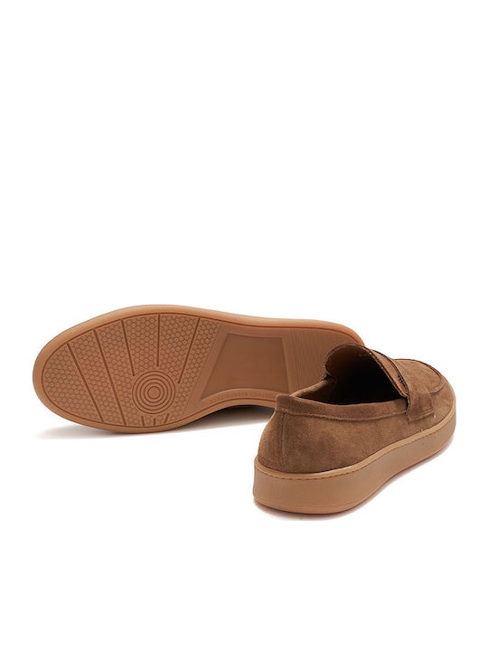 Suede Ανδρικά Loafers σε Μπεζ Χρώμα