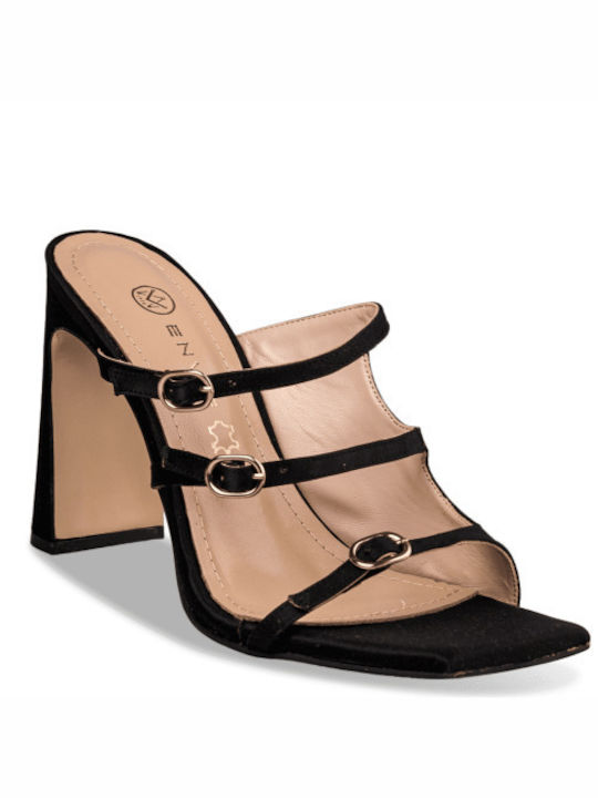 Envie Shoes Heel Mules Black