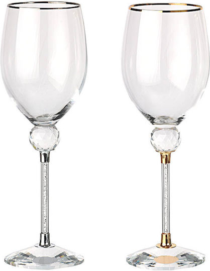 Kaliso Wine Glasses for Wedding made of Crystal Gold 1pcs