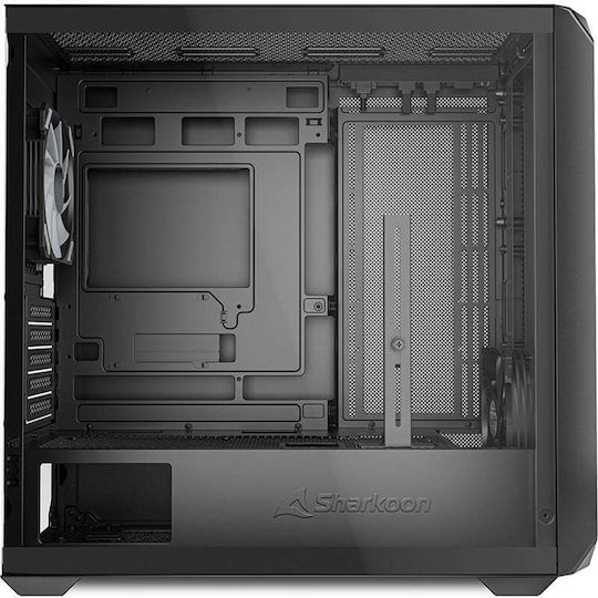 Sharkoon MK2 RGB Gaming Micro Tower Computer Case with Side Window Black