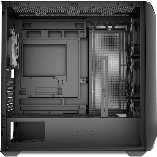 Sharkoon MK3 RGB Gaming Micro Tower Computer Case with Side Window Black