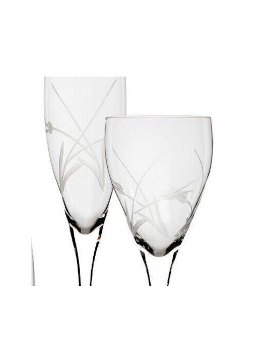 Rona Set of Glasses for White and Red Wine made of Crystal Stemmed 30pcs