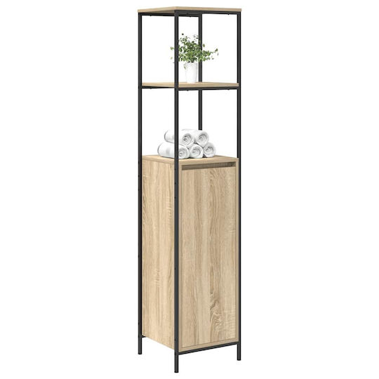 vidaXL Dulap Coloană Pentru Baie Pardoseală M36xA35xÎ165cm Sonoma