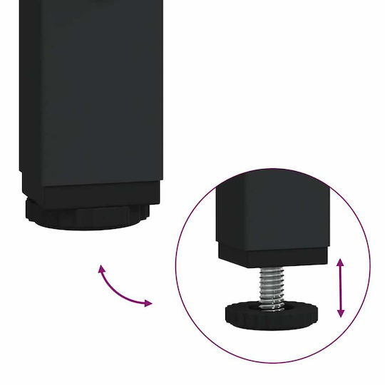 vidaXL Cabinet de baie L36xA35xÎ95cm Negru