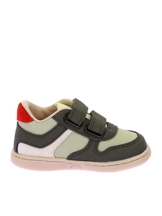 Παιδικά Sneakers με Σκρατς Χακί