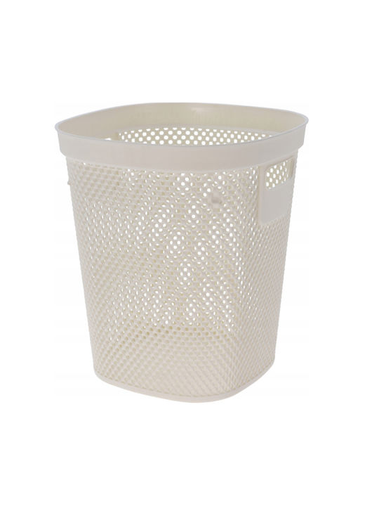 Cos Rufe Excellent Houseware Polypropylene Office Waste Bin 26x26x30 Cm 12.5 L White
