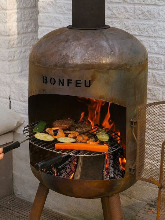 Bonfeu Bonbono Огнище На открито Черен 45x45x165см