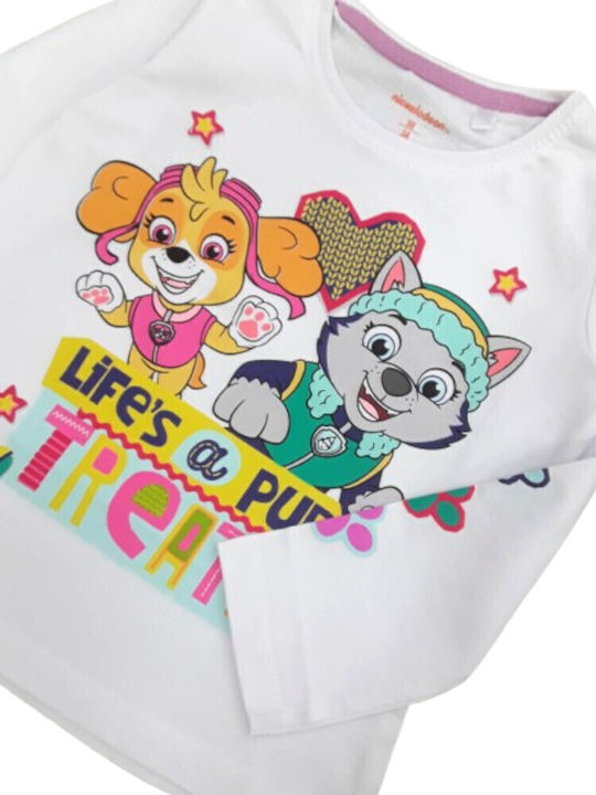 Kinderhemd Langarm White