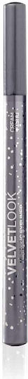 Dust+Cream Velvet Look Metallic Eye Liner Pen Silver 1gr