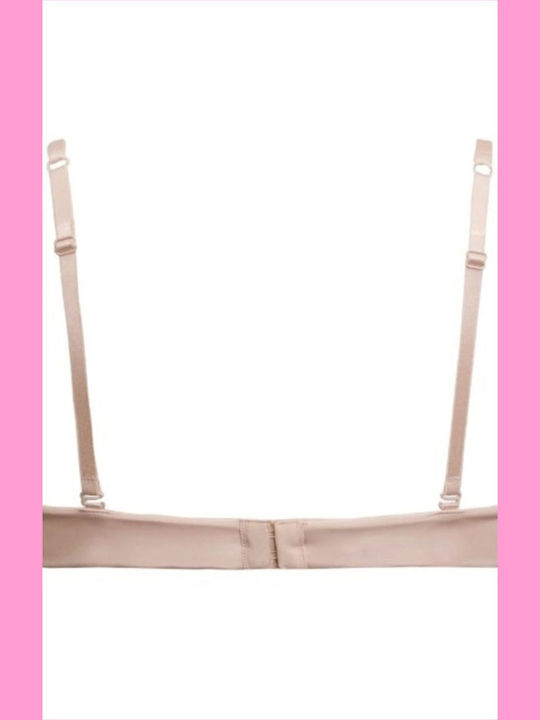 Plunge Push Up Plunge Bra Beige