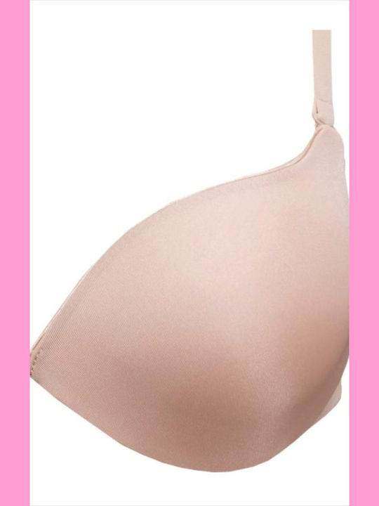 Plunge Push Up Plunge Bra Beige