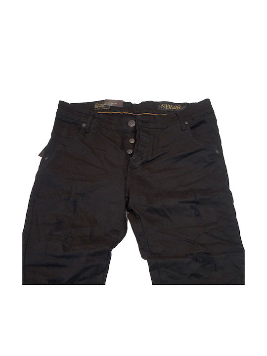 Men's Jeans Pants Black