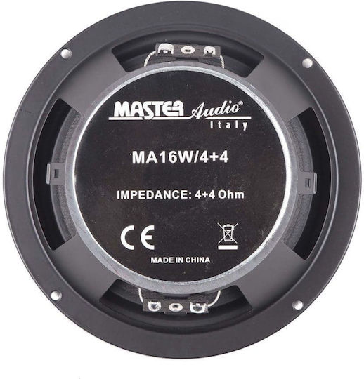 Master Audio Ma16w4+4 Dual Coil Woofer 6.5" Power 150watt Max Soft Suspension