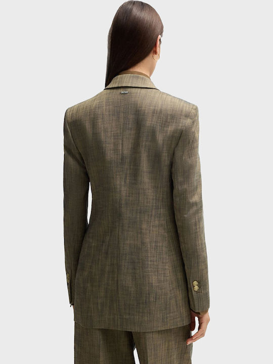 Boss Jaleto4 Women's Double Breasted Blazer Light Brown
