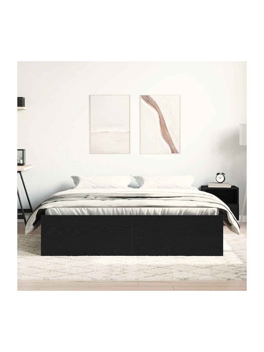 Vidaxl Bettgestell ohne Matratze 160x200cm Holzwerkstoff 1 Stück Doppel Braun