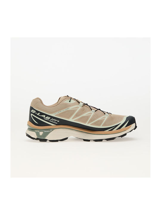 Xt-6 Sport Shoes Trail Running Oxford Tan / Carbon / Clearly Aqua