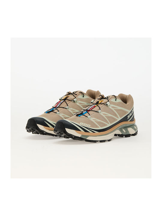 Xt-6 Sport Shoes Trail Running Oxford Tan / Carbon / Clearly Aqua