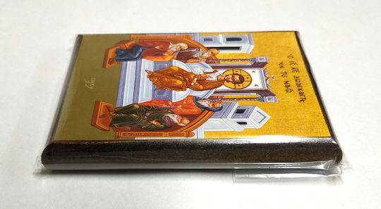 Set of 50 Pieces -> Jesus Christ Twelve Years Old in the Temple Mid-Pentecost "Icon Frame Category Paper Krn No 00 Dimension 6.5cm X 9.5cm" Image Wood MDF S&K Byzantine Icons