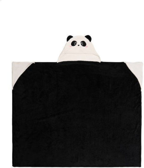 Legami Milano Blanket Black 150x125cm
