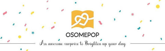 Osomepop Heijin2.0 Pop Up Greeting Card Birthday with Music in Black Color