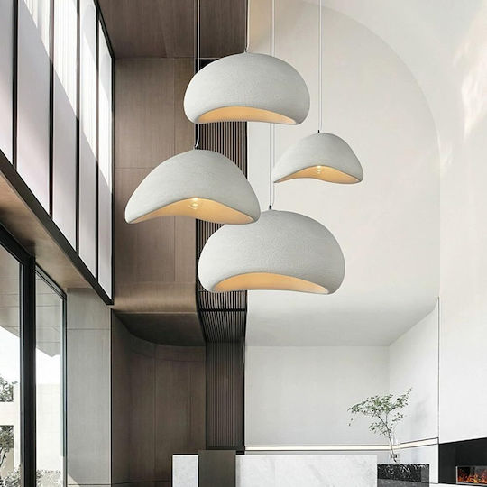 Hängelampe Weiß