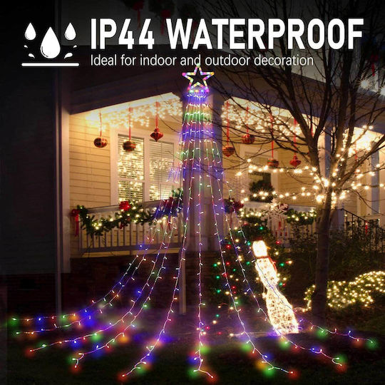 320 Lights LED 3.35m. Multicolor type Rain 1pcs 320 Lights LED 3.35m. Multicolor type Rain 1pcs