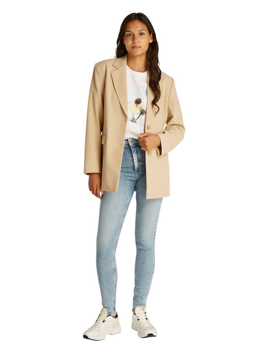 Calvin Klein Women's Blazer Cream