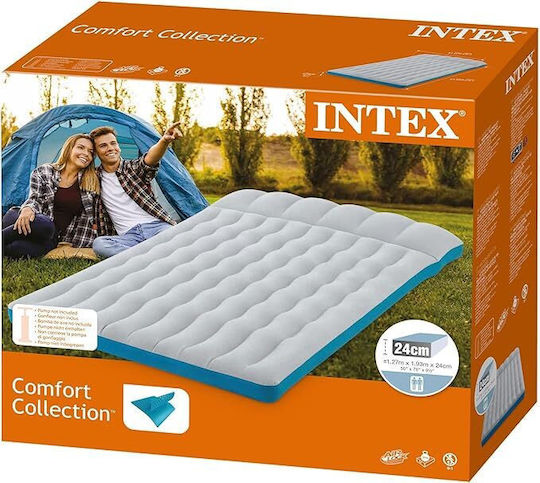 Intex Inflatable Sleeping Mattress Semi-double Wave Beam 193x127x24εκ.