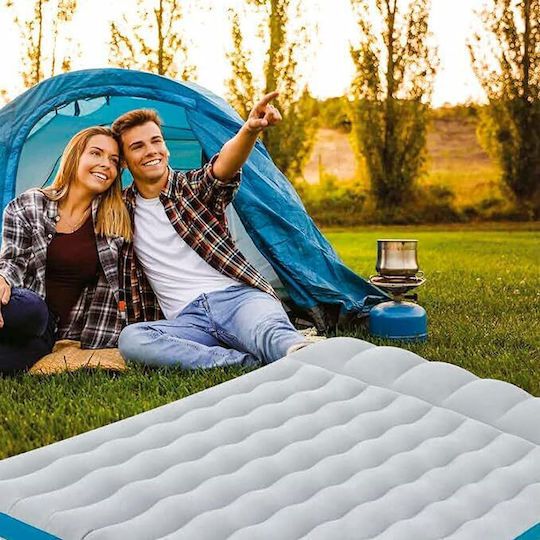 Intex Inflatable Sleeping Mattress Semi-double Wave Beam 193x127x24εκ.