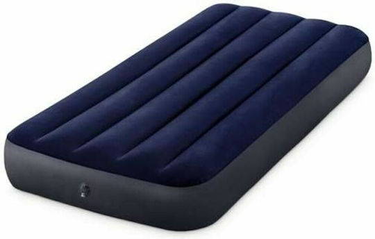 Intex Inflatable Sleeping Mattress Single Classic Downy 191x76x25εκ. Blue