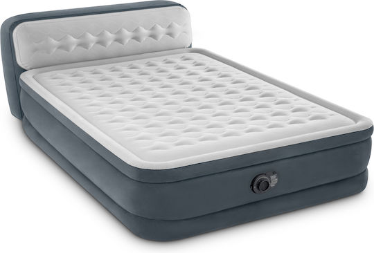 Intex Air Mattress Double with Integrated Electric Pump Deluxe Ultra Plush 236x152x86cm