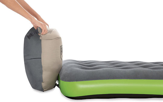 Bestway Inflatable Sleeping Mattress Single with Hand Pump Roll & Relax 188x99x22εκ. Green