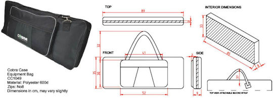 Cobra 49 54 61 Key Keyboard Bag 870 X 330 X 100mm Soft Case Keyboard Πιάνο Αρμόνιο Πλήκτρα Γενικής Χρήσης Cc1049