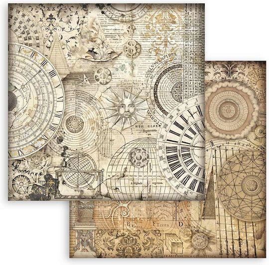 Scrapbooking Papers 10pcs 30.5×30.5cm Stamperia Maxi Background Sir Vagabond In Fantasy World