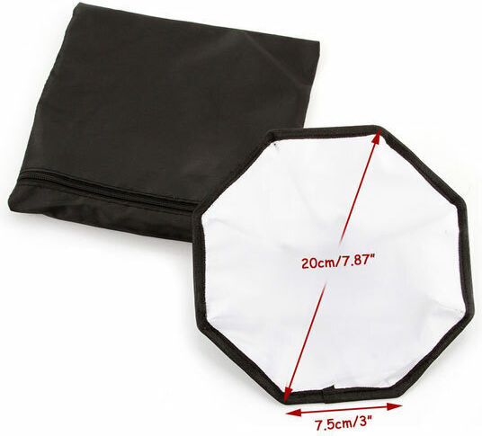 Oktagonaler Blitzdiffusor 20 cm