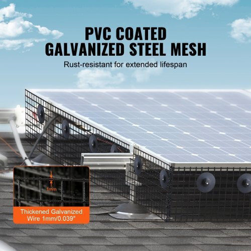 Vevor Προστατευτικό Πλέγμα Ηλιακών Πάνελ 8"x100ft Pvc Επίστρωση Tyndcbbhwtz8uka3ev0