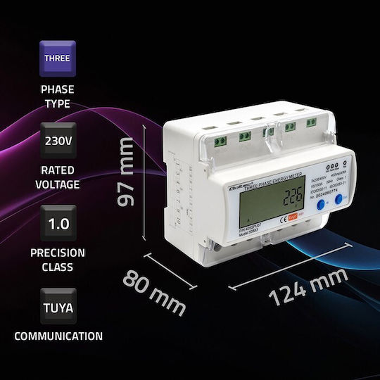 Qoltec Qoltec Elektrische Messgerät Für Elektrischen Schiene Tuya 50883