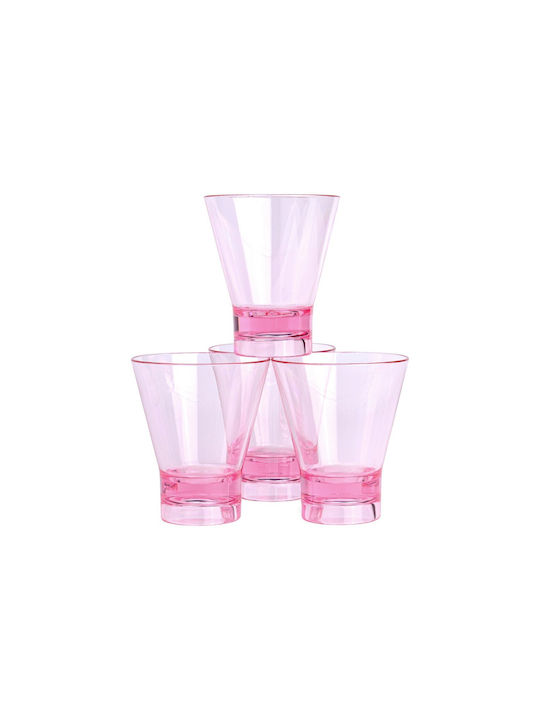 Here's How Set of Glasses Cocktail/Drinking / Water made of Plastic 266ml 4pcs