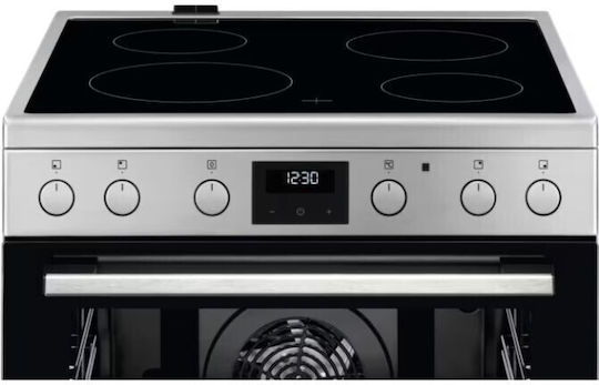 Electrolux Готварска печка 73лт с керамични котлони Ш59.6см. Inox