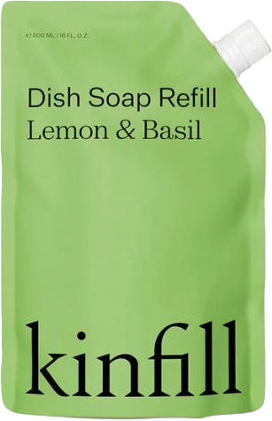 Dishwashing Detergent Refill Kinfill Lemon Basil 500 Ml