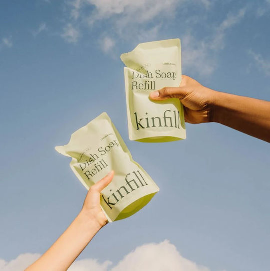 Dishwashing Detergent Refill Kinfill Lemon Basil 500 Ml