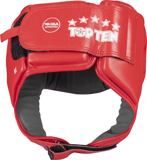 Top Ten Adult Open Face Boxing Headgear Leather Red